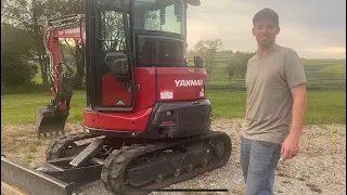 Yanmar SV-40 mini excavator 40 hour review