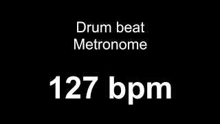 127 bpm metronome drum