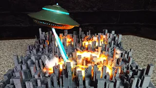 How To Make "UFO Attack" Diorama