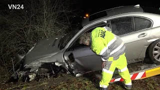 10.12.2018 - VN24 - 7er BMW rammt bei Überholmanöver in den Gegenverkehr - zwei Verletzte