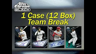 2021 Topps Chrome Black 1 Case (12 Box) TEAM BREAK #1 eBay 12/08/21