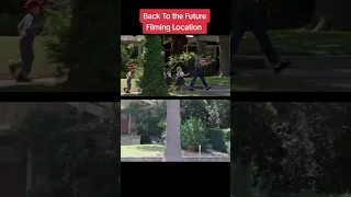 Then vs Now - Back to the Future filming locations #backtothefuture #80s #shorts