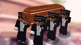CURSED COFFIN MINECRAFT MEME ASTRONOMIA WE'LL BE RIGHT BACK