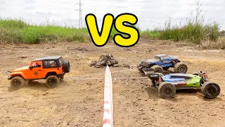 NERF GUN RC CAR OFFROAD BATTLE 2