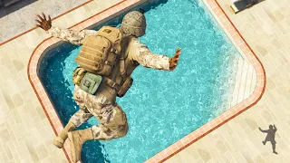 GTA 5 Water Ragdolls/Fails episode 25 (Army Franklin)