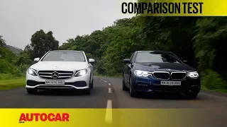 BMW 530d M Sport vs Mercedes-Benz E350d Avantgarde | Comparison Test | Autocar India