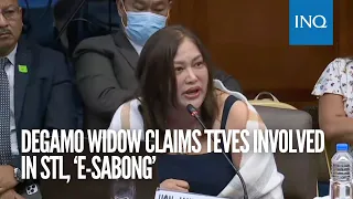 Degamo widow claims Teves involved in STL, ‘e-sabong’ | #INQToday