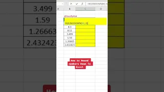 How to ROUND numbers DOWN in Excel! #excel