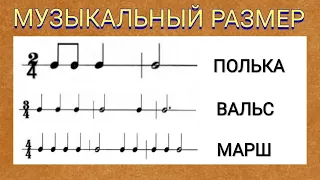 Музыкальный размер. Урок 14. Длительности и названия нот, такт, размер такта. Как определить размер?