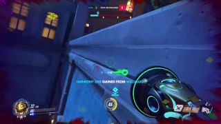 Overwatch Extreme Lucio 360 Wall Ride to D.Va grind (Competitive Play)
