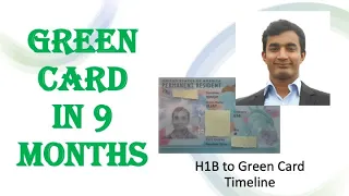 H1B to Green Card in 9 months | Green Card Timeline | August 2022