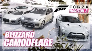 Forza Horizon 3 - Camouflage Blizzard Edition! (Mini Games & Random Fun)