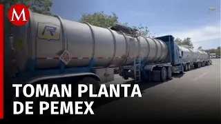 CNTE toma planta de abasto de Pemex en Oaxaca; deja sin combustible a gasolineras