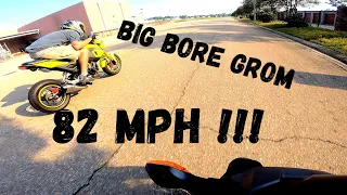 Big Bore Grom vs Stock Grom at (8:25)