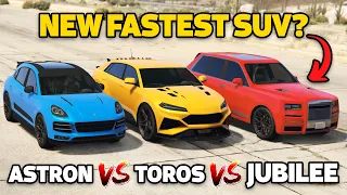 GTA 5 Online: ASTRON VS TOROS VS JUBILEE (WHICH IS FASTEST?)