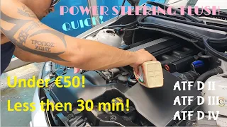 E36 & E46 vlog #60 BMW E46 QUICK POWER STEERING FLUSH (ATF and CHF explained)