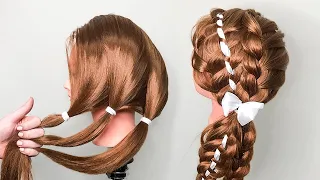 Hairstyles for girls . Сoiffures simples.