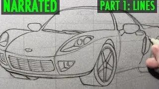 How to Draw a Car [Part 1: Lines]