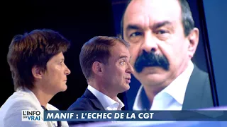 Manifs, l'échec de la CGT - L'Info du Vrai du 12/09 - CANAL+