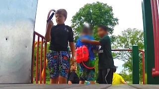 Kids find PISTOL at park (Social Experiment)