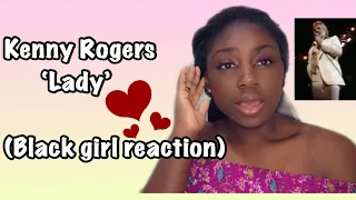 KENNY ROGERS- LADY (Black girl reaction)