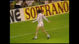 30/04/1986 Uefa Cup Final 1st leg REAL MADRID v KOLN