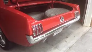 65 Red Mustang