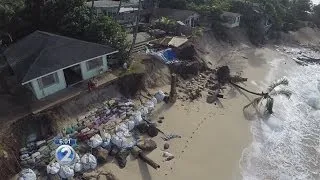 Exclusive aerial footage shows damage to North Shore homes