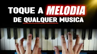 Aprenda a tocar a MELODIA de qualquer música no teclado (aula de teclado)