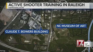 Active shooter training happening in Raleigh