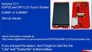 ESP32 with SPI  480x320 Touch Screen, is it a ILI9481 or ILI9486?
