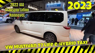 2023 VW Multivan T7 Life e-Hybrid Taxi Interior And Walkaround IAA Transportation Hanover Messe 2022