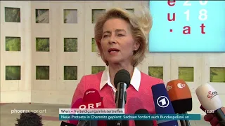 Ursula von der Leyen zum Treffen der EU-Verteidigungsminister am 30.08.18