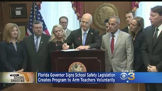 Florida Gov. Rick Scott Signs School Safety Legislation To Arm Teachers