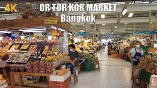 [4K🇹🇭] OR TOR KOR Market - Bangkok | Best fresh market in Thailand high quality of fruits and food