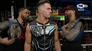 Austin Theory Confronta a Los Usos en Backstage - WWE Raw Español Latino: 04/04/2022