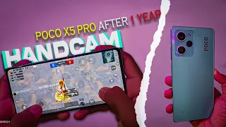 Finally POCO X5 PRO After 1 Year BGMI HANDCAM ⚡ | Poco x5 Pro 5 Fingers Full Gyro Handcam🔥