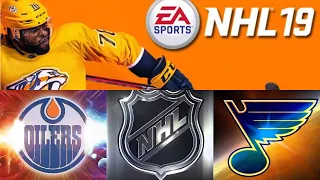 NHL 19 season mode: Edmonton Oilers vs St. Louis blues (Xbox One HD) [1080p60FPS]