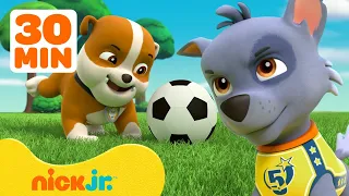 PAW Patrol Pups Get Active! w/ Rubble, Skye, Rocky, & Marshall | 30 Minute Compilation | Nick Jr.