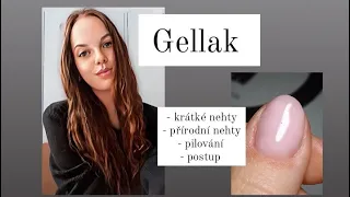 6.část ZÁKLADY NEHTOVÉ MODELÁŽE 😊 gellak na krátké nehty ❤️ modeláž bez pilování....