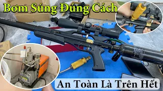 Hướng Dẫn Sử Dụng Bơm Súng PCP Đúng Cách Nhất. Những Sai Lầm AE Hay Mắc Phải Khi Bơm Súng