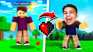 Minecraft MAS a cada DANO fica mais REALISTA!