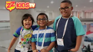 Ryan's World Meets ZZ Kids TV At Toy Fair