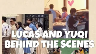LUCAS and YUQI Behind the scenes!interactions 👀
