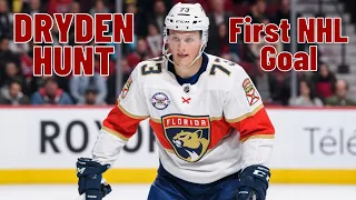 Dryden Hunt #73 (Florida Panthers) first NHL goal Mar 10, 2019