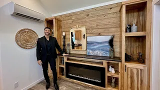TINY HOME FIT FOR A KING - With Huge Entertainment Wall