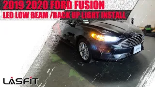 2019 2020 Ford Fusion | How to install LED headlight low beam backup reverse light bulb