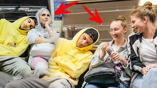 PRANK: Sleeping on Strangers in the Subway 4