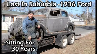 Lost In Suburbia 1936 Ford Slantback - Sitting for 30 Years