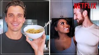 Antoni Cooks for Lauren and Cameron of Love is Blind | Netflix